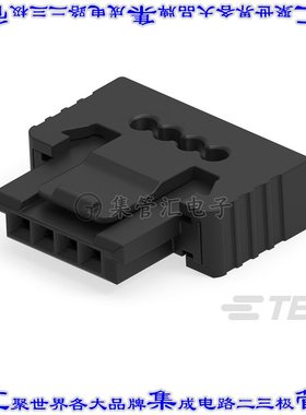 224394-E 矩形连接器4POS插座1.27mm母插口黑色IDC镀金自由悬挂