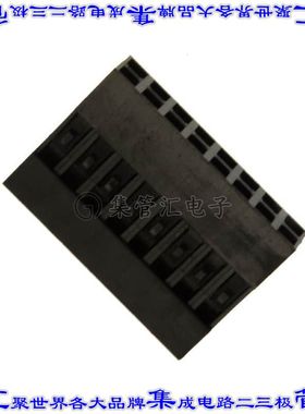 65043-029LF 矩形连接器外壳16POS插座2排2.54mm母形插口黑色自由