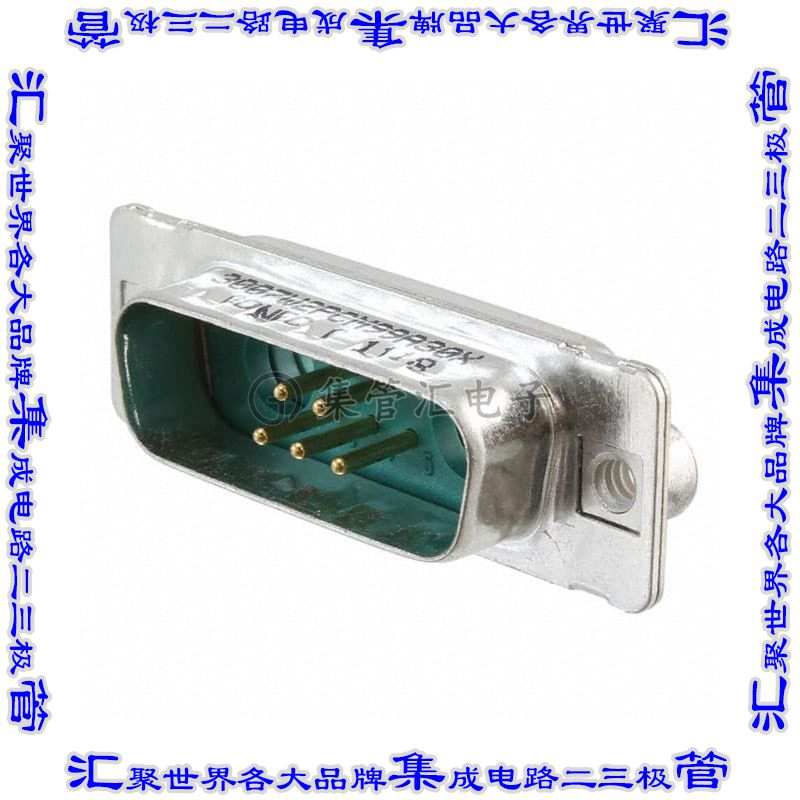 3007W2PCM99A30X 连接器7(5+2同轴或电源)插头公引脚2排D-Sub组合