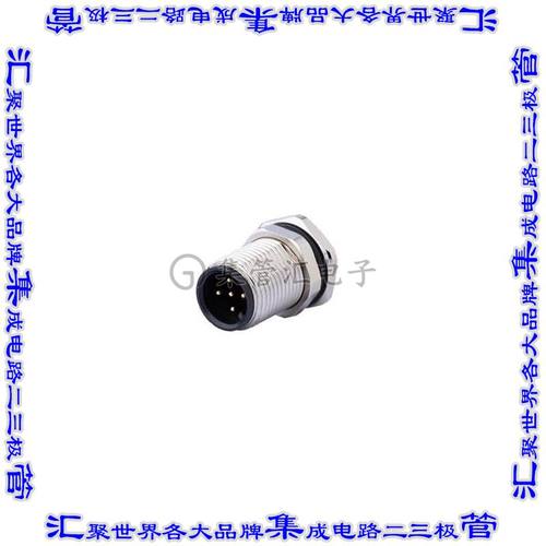 CDM1209-08A-MP-F12-67 圆形连接器8POS插头公引脚焊接镀金面板安