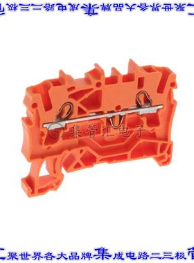 2002-1202 端子块连接器2POS馈通式5.2mm橙色12-18AWG