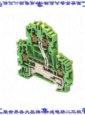 1041920000 端子块连接器4POS接地地面6.1mm绿色黄色10-26AWG