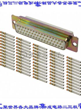 DDMAM-50S 连接器50POS插座母插口3排D-Sub面板安装