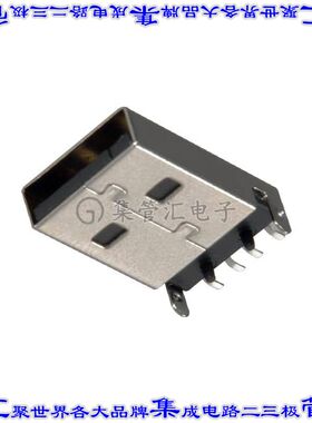 KUSBX-SMT2AP1S-B30 连接器USB-A插头4POS表面贴装直角通孔