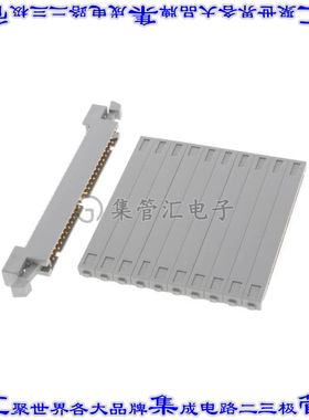 4650-6205 矩形连接器50POS插头2排2.54mm公引脚灰色IDC镀金自由