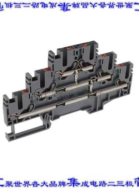 PIKD 2,5/SV GR 端子块连接器6POS馈通式5.1mm灰色12-26AWG