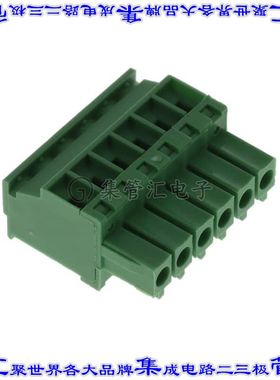 TS06115B0000G 端子块连接器6POS插头母插口3.5mm绿色自由悬挂