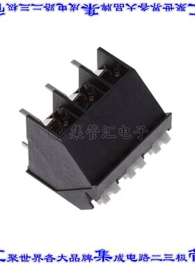 1071202 线对板连接器3POS接线端子5.08mm通孔45角度带板