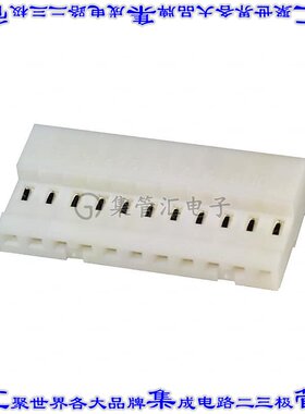 4-640441-1 矩形连接器11POS插座2.54mm母插口白色IDC锡自由悬挂