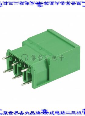 VC0300510000G 端子块连接器3POS接头公引脚带罩7.62mm绿色垂直通