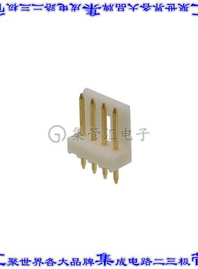 173081-4 针座连接器4POS接头2.5mm公形插针通孔直针镀金