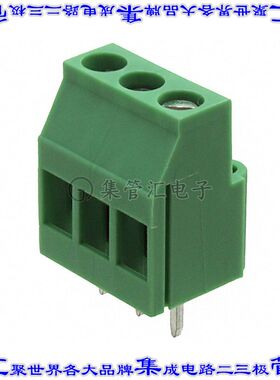 1714735 线对板连接器3POS接线端子5.08mm通孔水平带板