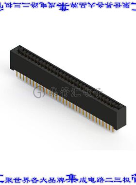 396-060-520-201 卡边缘连接器60POS母头2排3.18mm黑色镀金