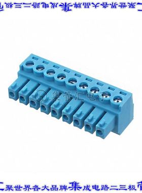 TBP02P1-381-09BE 端子块连接器9POS插头母插口3.81mm蓝色自由悬