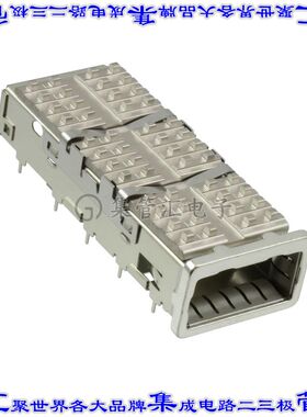 2170395-1 插拔式连接器机架QSFP+通孔直角焊接