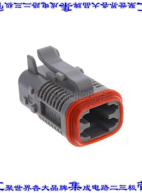 IT06-4S-002 矩形连接器外壳4POS插头2排母形插口灰色自由悬挂