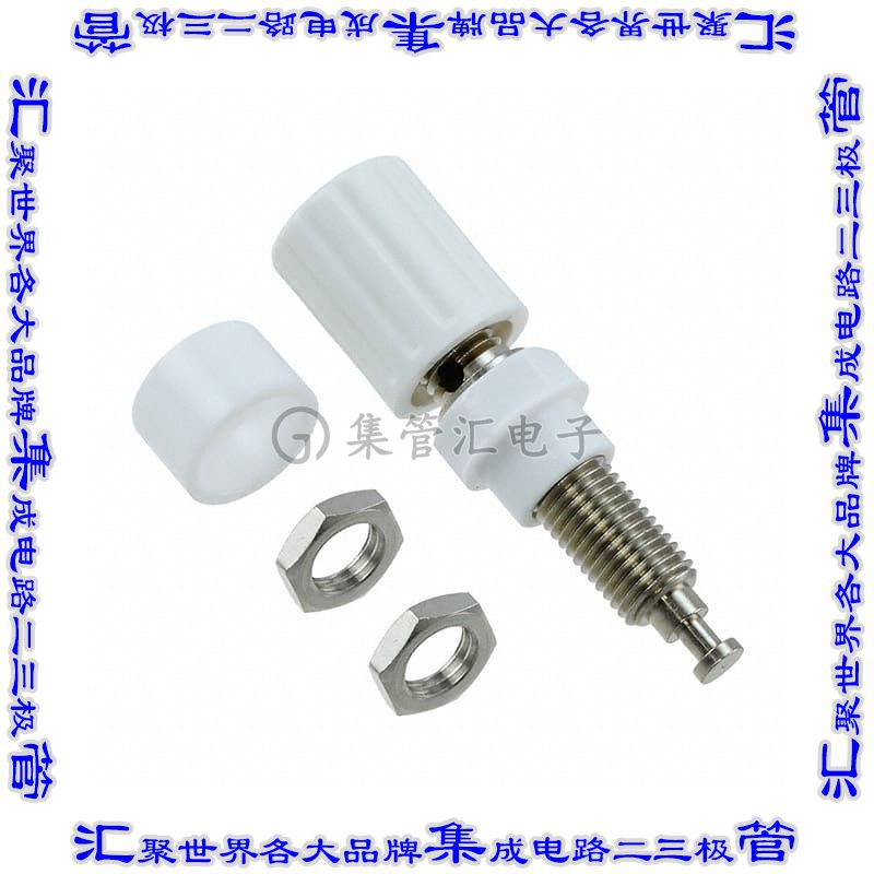 CT2232-9 接插件连接器CONN BIND POST KNURLED WHITE