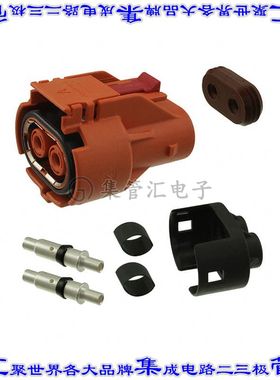 ELP2A02 矩形连接器2POS插头母插口橙色自由悬挂