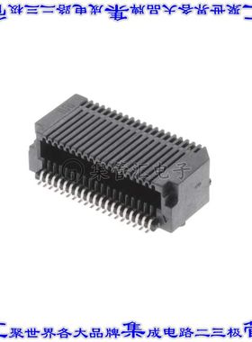 ERI8-019-S-D-RA 卡边缘连接器38POS母头2排0.8mm黑色镀金