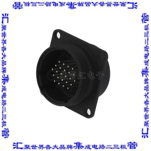 JR25WR-24P(31) 圆形连接器24POS插座公形引脚焊杯银面板安装