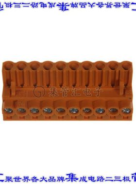 1943660000 端子块连接器10POS插头母插口5.08mm橙色自由悬挂
