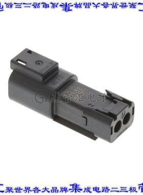 DT04-2P-TN32 矩形连接器外壳2POS插头母形插口黑色自由悬挂