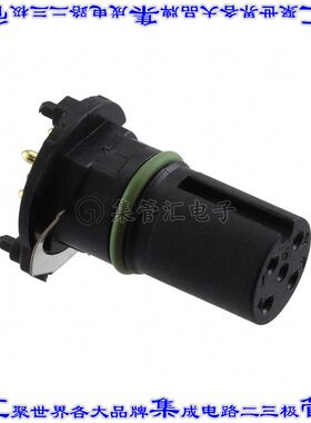 1432363 圆形连接器5POS插件母插口焊接镀金通孔