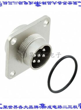 C091 31S006 100 2 圆形连接器6POS插座公形引脚焊接银面板安装