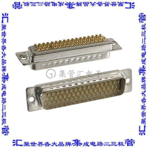 172-050-103R001 连接器50POS插头公引脚3排D-Sub面板安装
