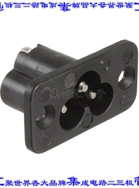6160.0001 电源接入连接器3POS插座公形引脚IEC320-C6面板安装法