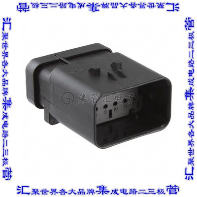 776438-2 矩形连接器外壳12POS插座2排4.5mm公形引脚黑色自由悬挂