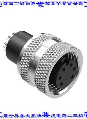 50-00954 圆形连接器6POS插座母插口焊杯镀金自由悬挂