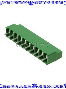 1-282841-0 线对板连接器10POS接线端子5.08mm通孔水平带板