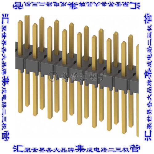 TSW-110-22-G-D 针座连接器20POS接头2排2.54mm公形插针通孔直针