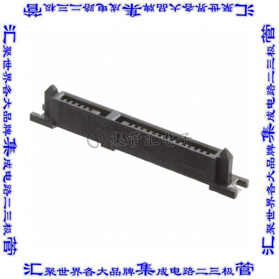 1735284-4 插拔式连接器22POS插座SATA表面贴装焊接镀金