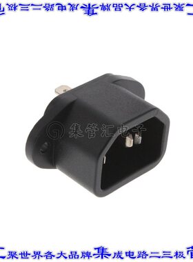 6162.0042 电源接入连接器3POS插座公型片状插脚IEC320-C14面板安
