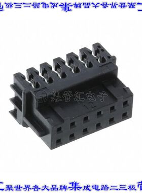DF11-12DS-2R26(05) 矩形连接器12POS插座2排2mm母插口黑色IDC锡