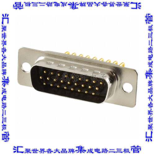 781-M26-113R001 连接器26POS插头公引脚3排D-Sub高密度面板安装