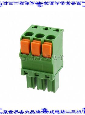 1986720-3 端子块连接器3POS插头母插口3.81mm绿色自由悬挂