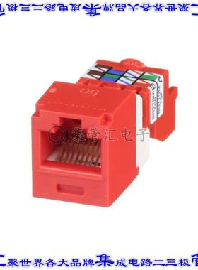 CJ5E88TRD 接插件连接器CATEGORY 5E, 8 POSITION, 8 WIRE,