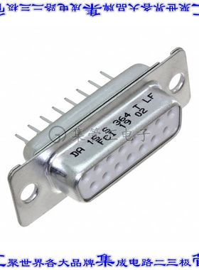 DA15S364TLF 连接器15POS插座母插口2排D-Sub通孔