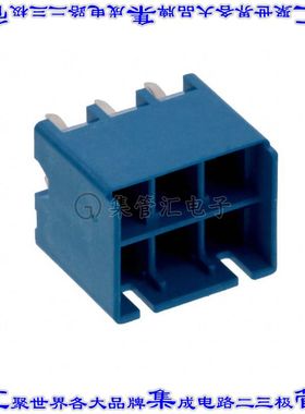 2-1376387-3 针座连接器6POS接头2排5mm公形插针通孔直针锡