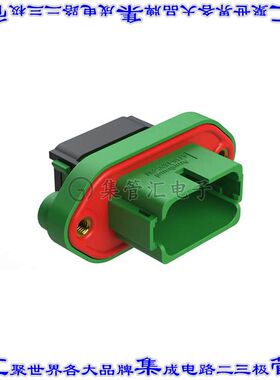 AT16-18PC-PM11 矩形连接器外壳18POS插座3排公形引脚绿色面板安