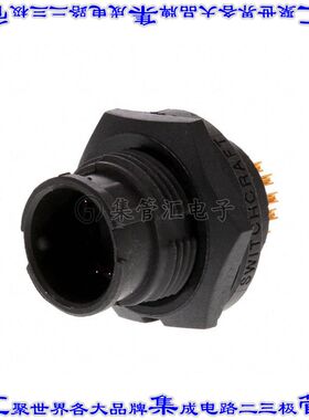 EN3P9M26X 圆形连接器9POS插座公形引脚焊杯镀金面板安装