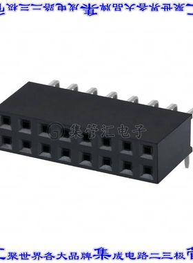 PPTC082LJBN-RC 针座连接器16POS插座2排2.54mm母形插口通孔直角
