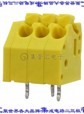 1790852 线对板连接器3POS接线端子3.5mm通孔45角度带板