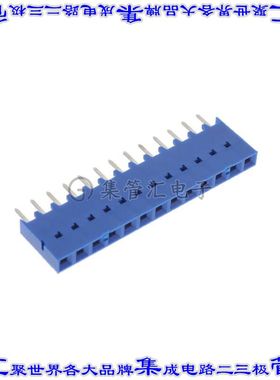 75915-313LF 针座连接器13POS插座2.54mm母形插口通孔直针镀金