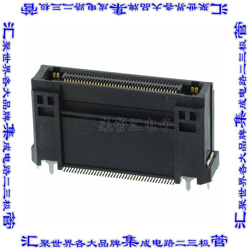 FX23-80S-0.5SV10 板对板连接器84(80+4电源)插座中央带触点2排0.