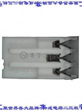 3-641535-3 矩形连接器3POS插座2.54mm母插口白色IDC锡自由悬挂直