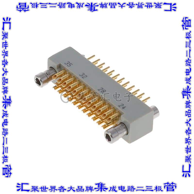 RM332-035-111-5900 背板连接器35POS插头公引脚3排1.91mm自由悬